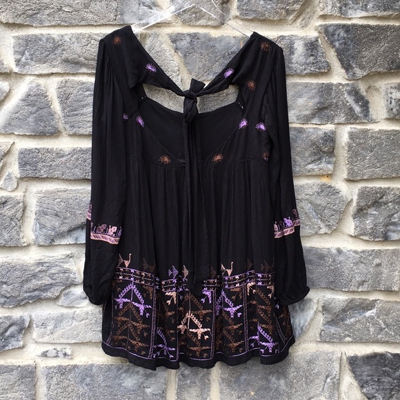 Free People | Rhiannon Embroidered Mini Dress - Picture 7 of 7